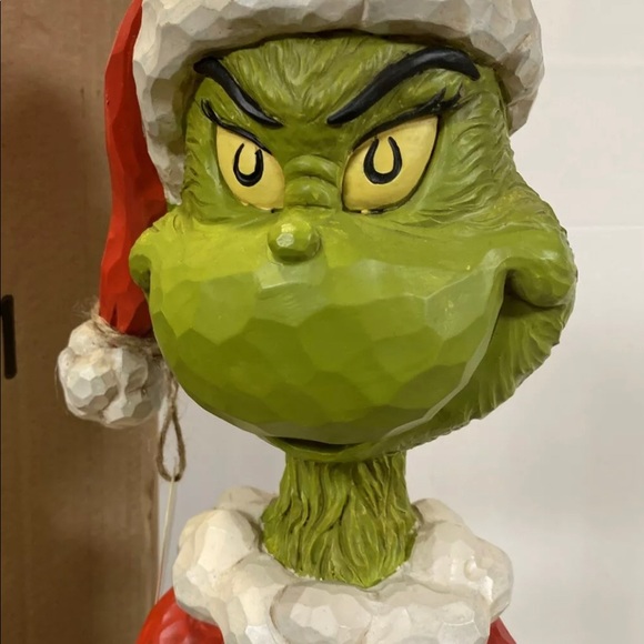 COPY - 20” Jim shore sneaky grinch statue arm folded - Picture 4 of 4